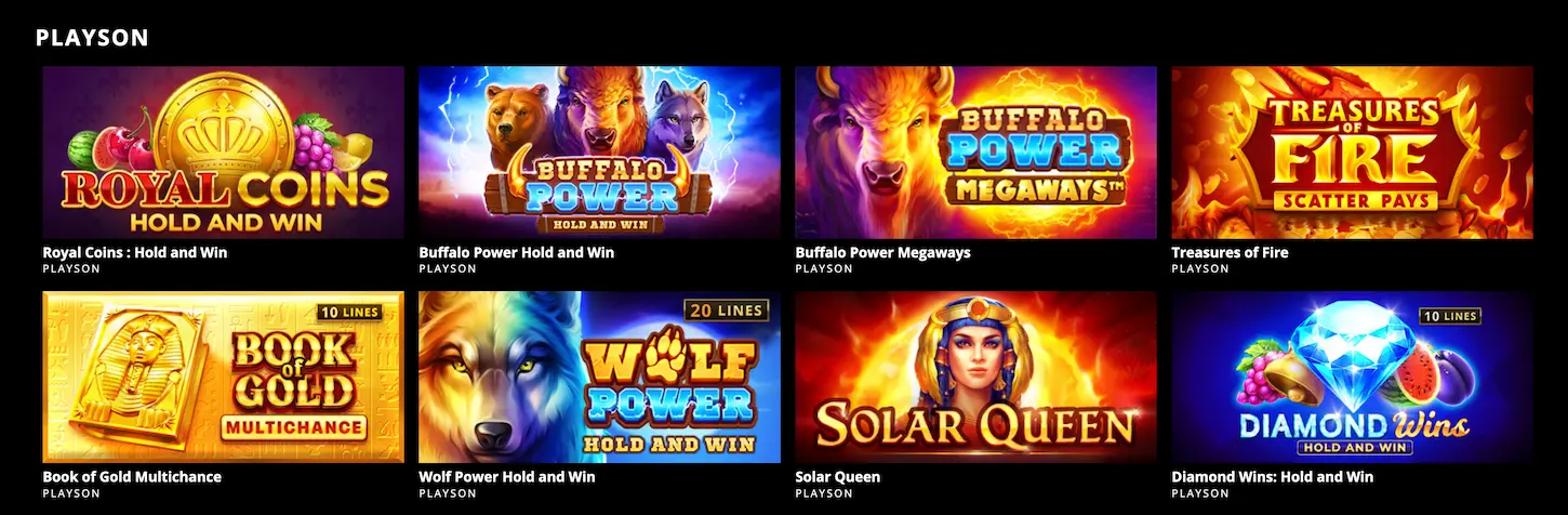Najlepsze automaty Playson w Reels Grande Casino – Royal Coins, Buffalo Power, Solar Queen i więcej