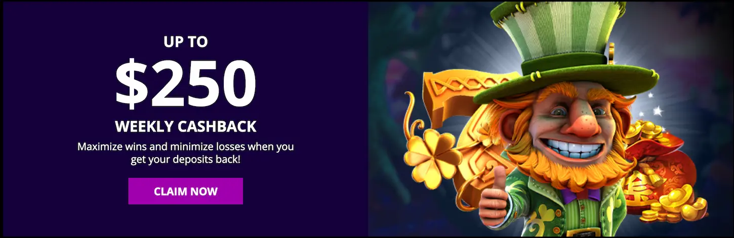 Reels Grande Casino cotygodniowy cashback do 250$ – odbieraj zwrot przegranych depozytów co tydzień